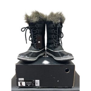SOREL Women's Joan of Arctic Waterproof Boot Auth with Box Quarry Black Size 7